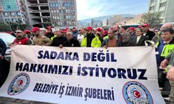 İzmir’de Belediye-İş Üyeleri Hakları İçin Eylem Yaptı