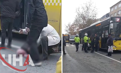 İstanbul Fatih’te İETT Otobüsü Yayaya Çarptı, Yaya Ağır Yaralandı
