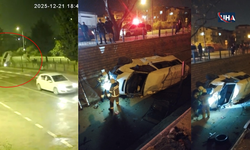 Minibüsün Dere Yatağına Uçtuğu Kaza Fotoğraflara Yansıdı