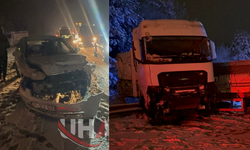 Otoyolda 7 Aracın Karıştığı Kaza Meydana Geldi