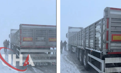 Tendürek Geçidi’nde Ulaşım Durma Noktasına Geldi