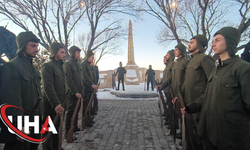 Sarıkamış Şehitleri Anısına Eksi 10 Derecede Saygı Nöbeti Tutuldu