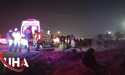 Diyarbakır’da Minibüsün Çarptığı Yaya Hayatını Kaybetti , Devrilen Araçtaki 4 Kişi Yaralandı