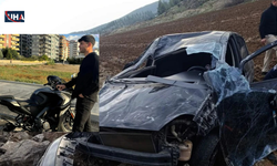 Otomobille Çarpışan Motosiklet Sürücüsü Hayatını Kaybetti