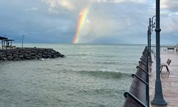 Ordu’da Denizin Üzerinde Gökkuşağı Görüntülendi