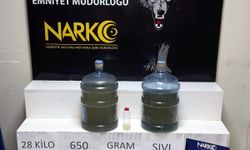 Otomobilde 28 Kilo Metamfetamin Sıvı Halde Bulundu