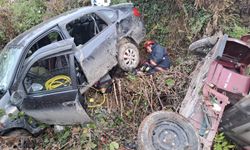 Otomobille Çarpışan Motosikletteki Çift Yaşamını Yitirdi