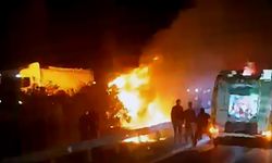 Yanan TIR Otoyolda Can Aldı; 2 Kişi Öldü, Anguslar Kaçtı