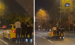 İstanbul Maltepe’de Patenli 3 Kişinin Tehlikeli Yolculuğu Görüntülendi