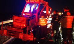 TIR İle Çarpışan Traktör Sürücüsü Ağır Yaralandı