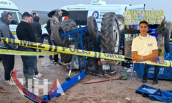 Traktörle Geziye Çıkan Arkadaşlar Kaza Yaptı: 1 Kişi Hayatını Kaybeti , 1  Kişi Yaralandı