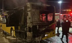 Yozgat’ta park halindeki otobüste yangın