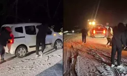 Bursa’da yoğun kar, Oylat yolunu kapattı: 20 araç sıkıştı