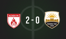 Aliağa FK, Mardin 1969 Spor karşısında sahadan 2-0 galip ayrıldı
