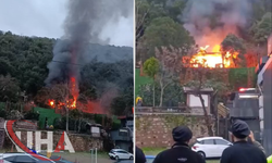 İstanbul- Beşiktaş'ta Restoran Müştemilatında Yangın