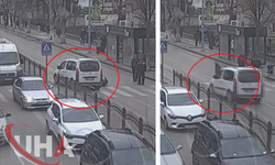 Yaya Geçidinde Hafif Ticari Araç Çarptı