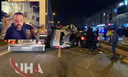 Hafif Ticari Araç, Otomobilin Yanında Bekleyen Sürücüye ve TIR’a Çarptı: 1 Ölü, 1 Yaralı