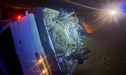 Mersin’de yaşanan trafik olayında servis minibüsü uçuruma düştü; 13 yaralı var