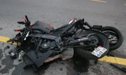 Sakarya’da motosiklet kazasının görüntüleri yayınlandı