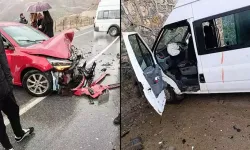 Öğrenci Servisi ile Otomobil Çarpıştı, 6 Yaralı