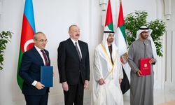 Aliyev, BAE Devlet Başkanı Al Nahyan ile Bir Araya Geldi