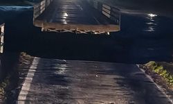 Balıkesir’de yağış sonrası köprü çöktü