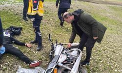 Batman’da Motosiklet Devrildi, Sürücü Yaralandı
