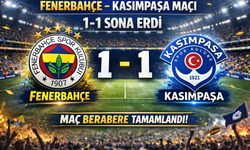 Fenerbahçe ile Kasımpaşa 1-1 Berabere Kaldı