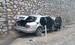 Elazığ’da kontrolden çıkan otomobil çarptı, sürücü yaşamını yitirdi