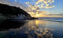 Hatay Sahilinde Gün Batımı Görsel Şölen Sundu