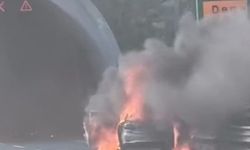 Çatalca’da Hareket Halindeki Otomobil Yandı