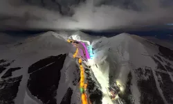 Erzurum Palandöken’de İftar Sonrası Pistler Renklendi