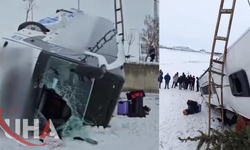 Ağrı Patnos’ta Yolcu Otobüsü Devrildi: 16 Kişi Yaralandı