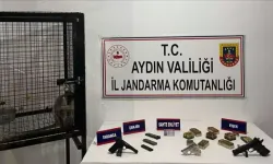 Kuşadası’nda ruhsatsız silah ile maymunun ele geçirildiği açıklandı