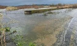 Büyük Menderes Nehri Taştı, Yol Ulaşıma Kapandı