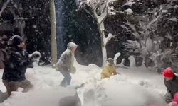 Ordu’da  Çocukların Kar Eğlencesi