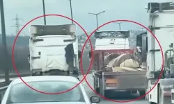 Kocaeli’de sol şerit ihlali yapan TIR sürücüsüne işlem yapıldı