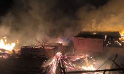 Bolu'da Korkutan Yangın: 4 Ev ile 8 Samanlık Yandı