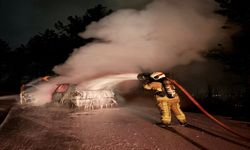 Seyir Halindeki Otomobil Alevlere Teslim Oldu