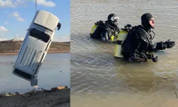 Batman’da Nehir Kenarında Bırakılan Araç Suya Düştü