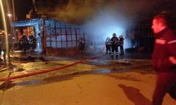 Çorum’da Lastik Dükkanında Yangın Çıktı