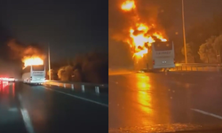 Esenler'de Yolcu Otobüsü Alevlere Teslim Oldu