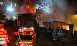 Üsküdar'da İşçilerin Kaldığı Konteynerde Yangın Çıktı