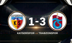 Trabzonspor Kayserispor'u 3-1 Mağlup Etti