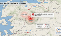 Sındırgı’da 4 Büyüklüğünde Deprem Meydana Geldi