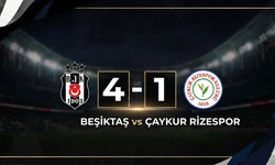 Beşiktaş - Çaykur Rizespor Maçı 4-1 Sona Erdi