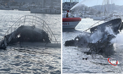 Muğla Bodrum'da Motoryat Yangını: 7 Yat Battı