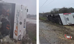 İstanbul'da Yağış Kazası: Polisleri Taşıyan Araç Devrildi