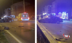 Kediyi Kurtarmak İsterken Savrulan Araçta İki Kişi Yaralandı