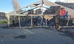 İftar Çadırındaki Yangın Ekiplerce Kontrol Altına Alındı